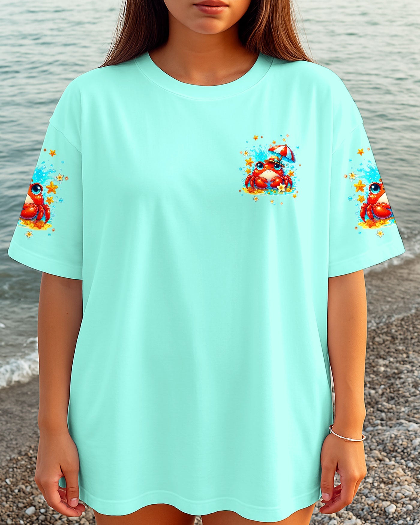 BLISSCORNERS IF CRABBY PLEASE RETURN TO THE BEACH ALL OVER PRINT - TLNT1807251