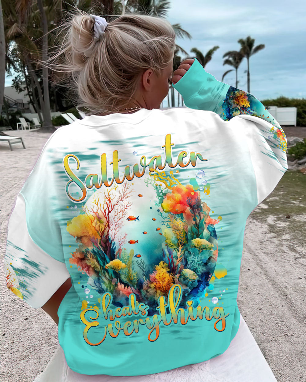 BLISSCORNERS SALTWATER HEALS EVERYTHING ALL OVER PRINT