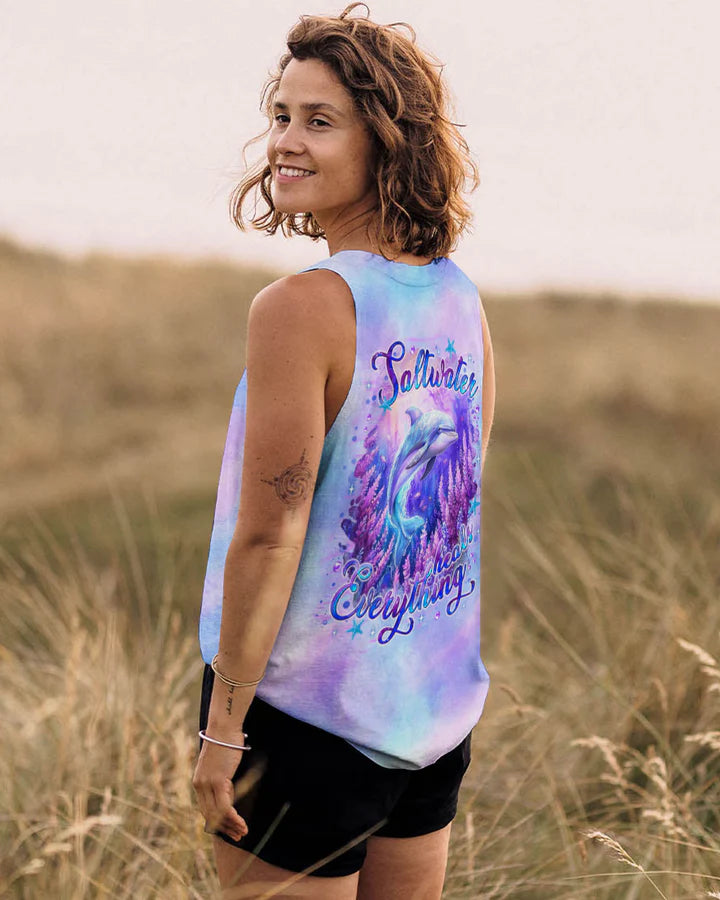 BLISSCORNERS SALTWATER HEALS EVERYTHING DOLPHIN ALL OVER PRINT 1