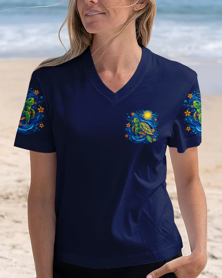 BLISSCORNERS SALTWATER HEALS EVERYTHING TURTLE ALL OVER PRINT 1