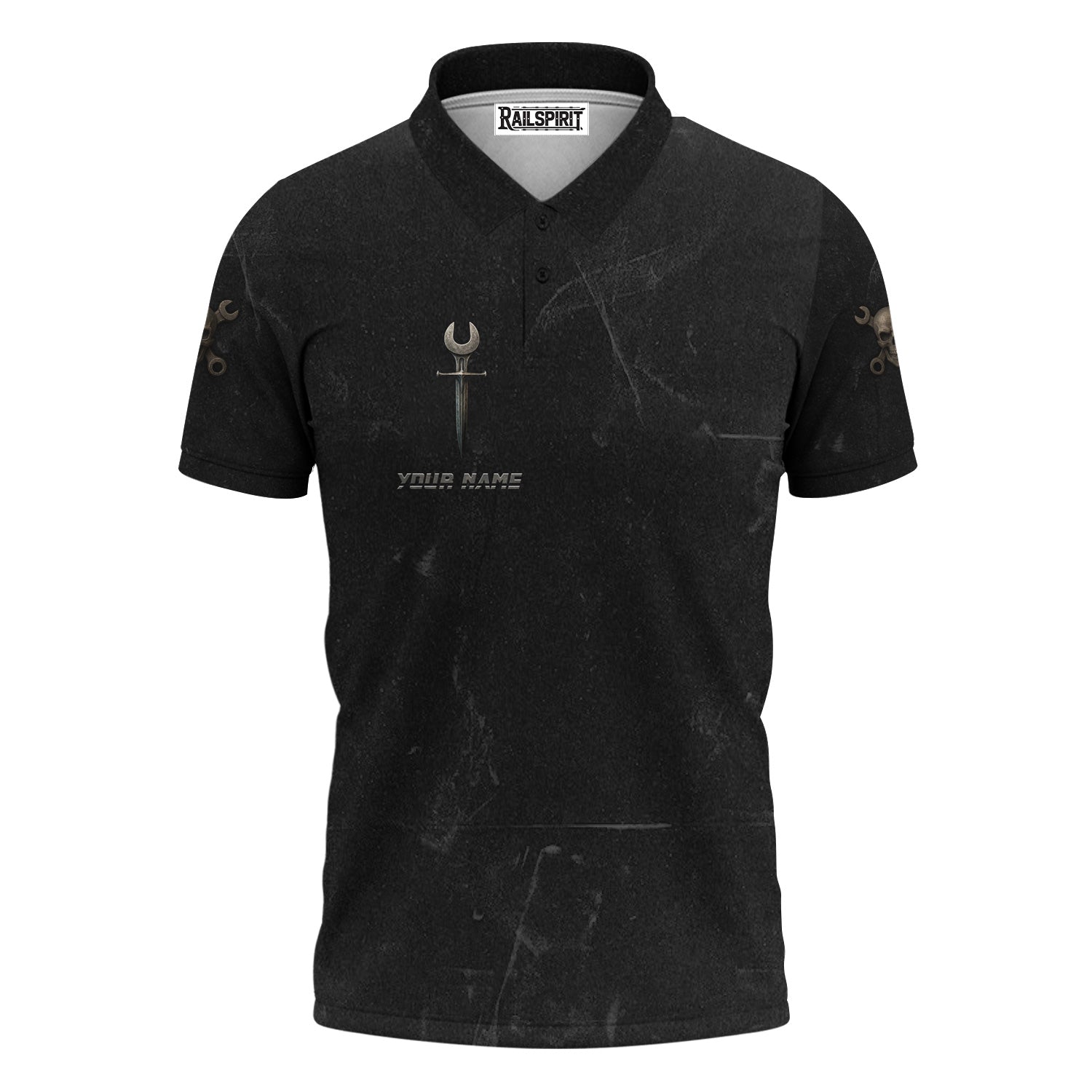 Blisscorners Custom Name Funny Mechanic T Shirt My Skills Allow Me To Fix Anything In The World Shirt For Mechanic