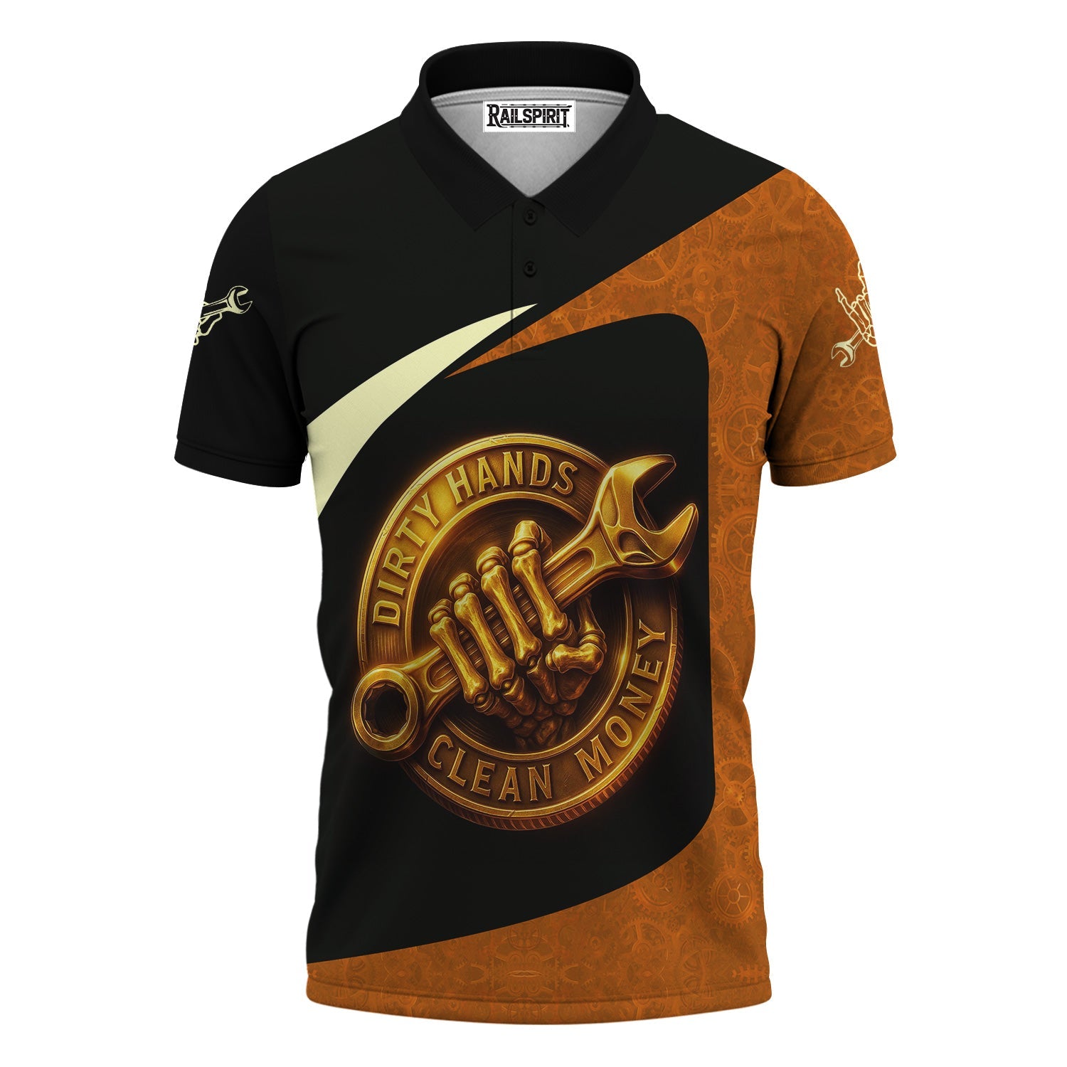 Blisscorners Personalized T-Shirt Skill Mechanics Hand Clean Money Shirt For Mechanics