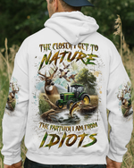 BLISSCORNERS THE CLOSER I GET TO NATURE HUNTING ALL OVER PRINT