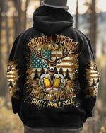 BLISSCORNERS SHOOTING DEERS AND DRINKING BEERS ALL OVER PRINT