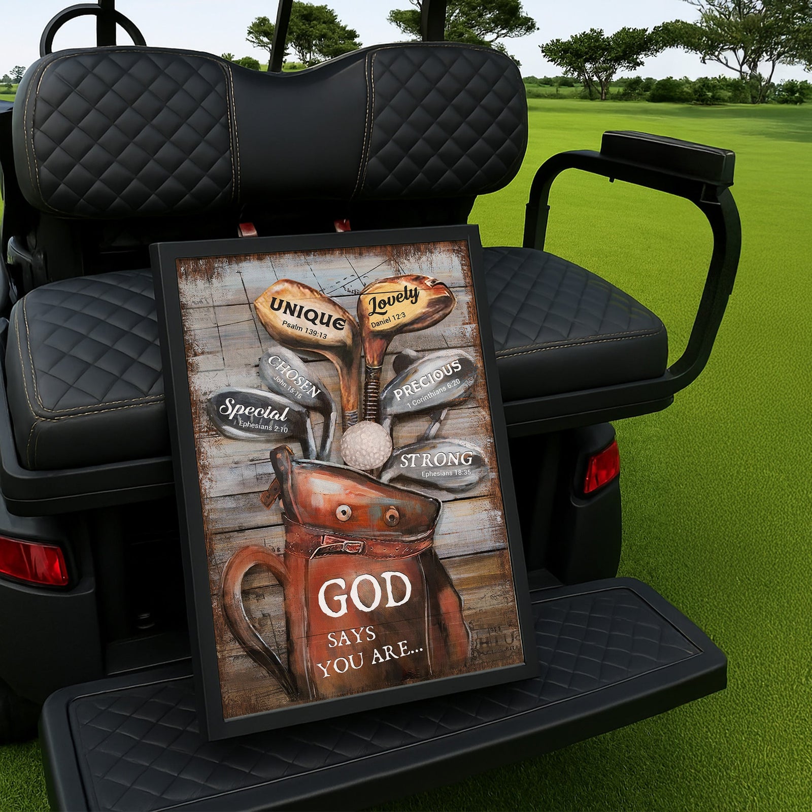 Blisscorners God Says You Are Canvas Wall Art, Golf Decor, Gift For Golfers LM2611