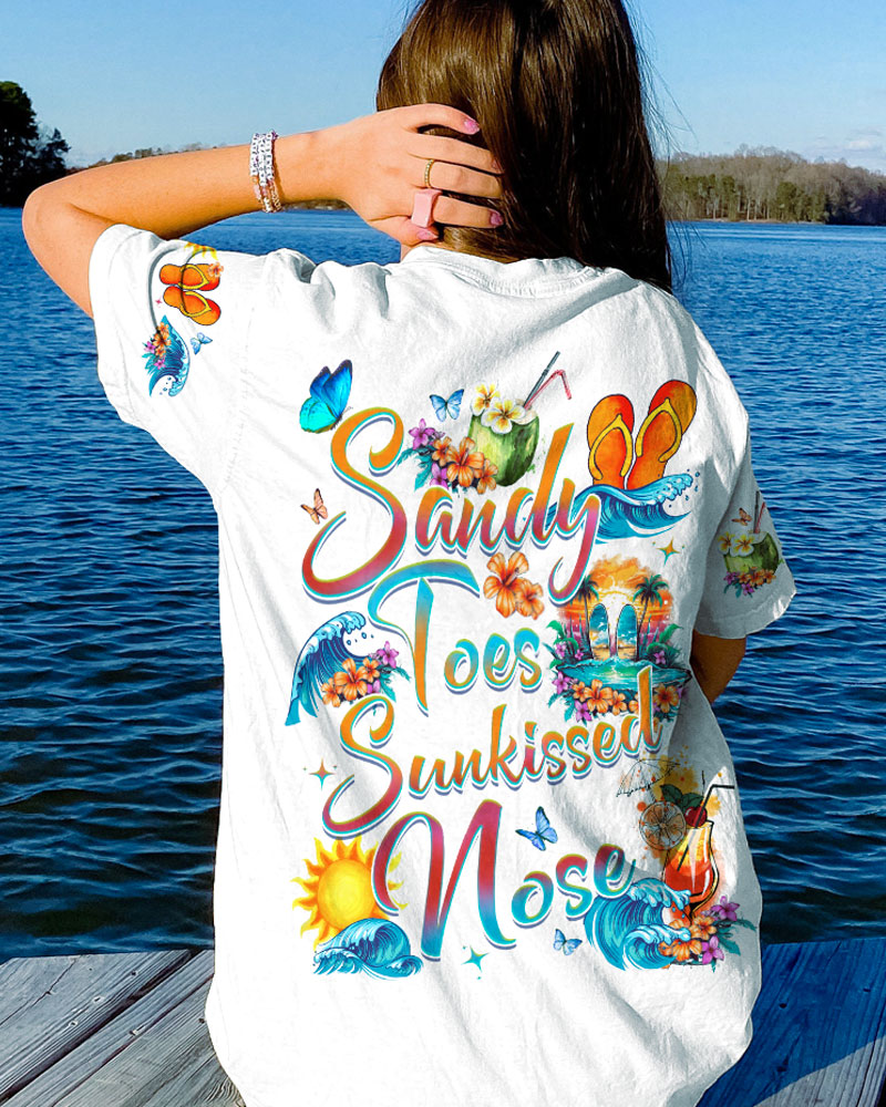 BLISSCORNERS SANDY TOES SUNKISSED NOSE ALL OVER PRINT