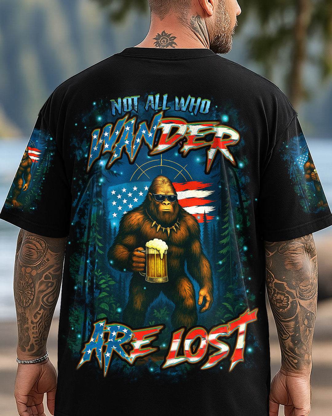 BLISSCORNERS NOT ALL WHO WANDER ARE LOST ALL OVER PRINT
