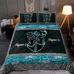Blisscorners Personalized Couple Hunting Deer Blanket