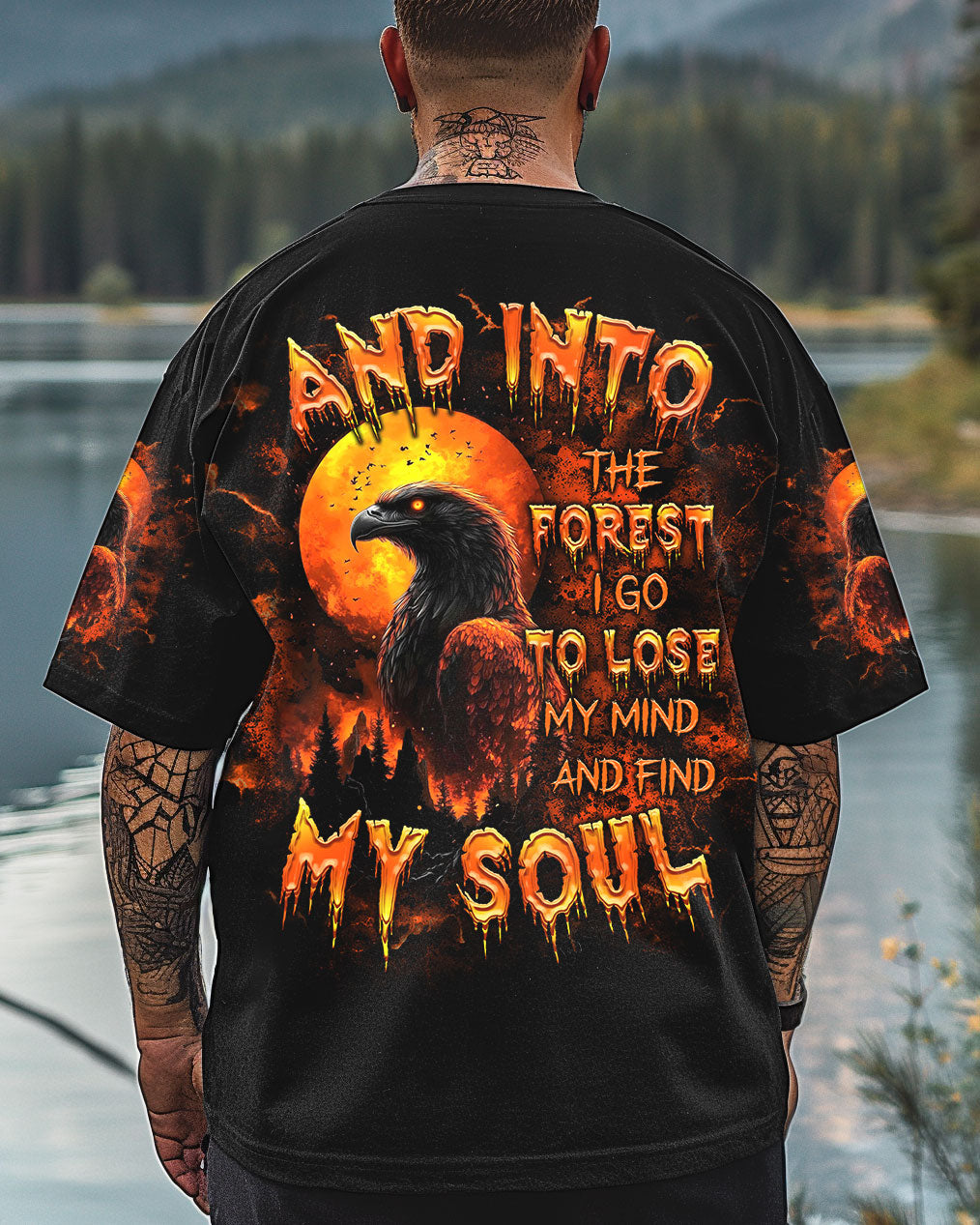 BLISSCORNERS AND INTO THE FOREST I GO EAGLE ALL OVER PRINT