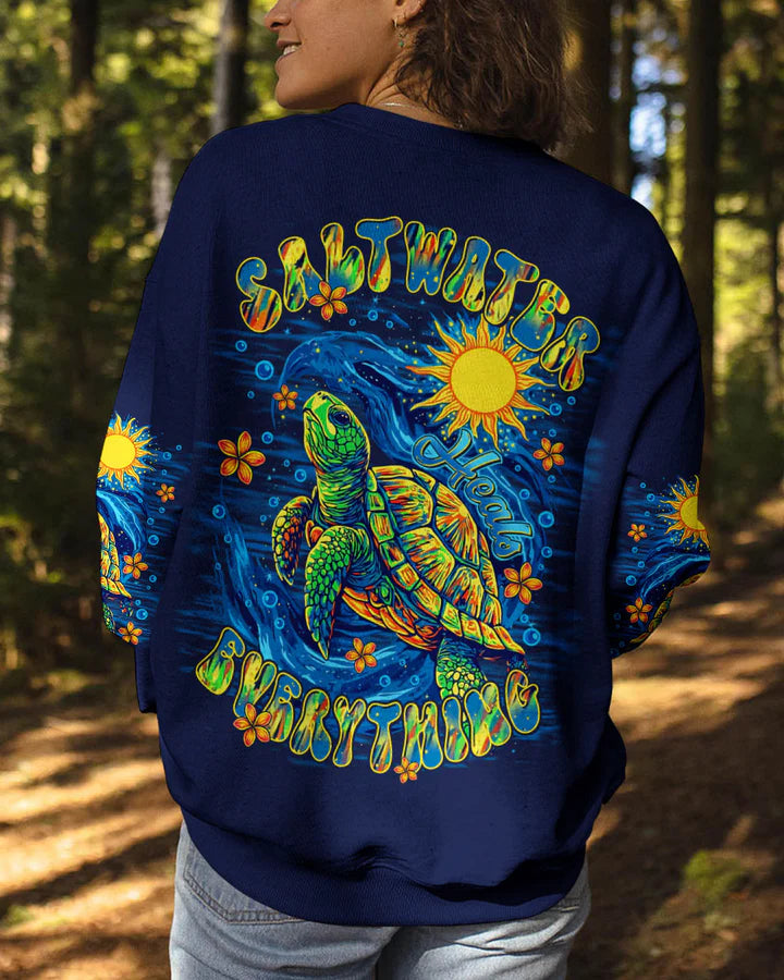 BLISSCORNERS SALTWATER HEALS EVERYTHING TURTLE ALL OVER PRINT 1