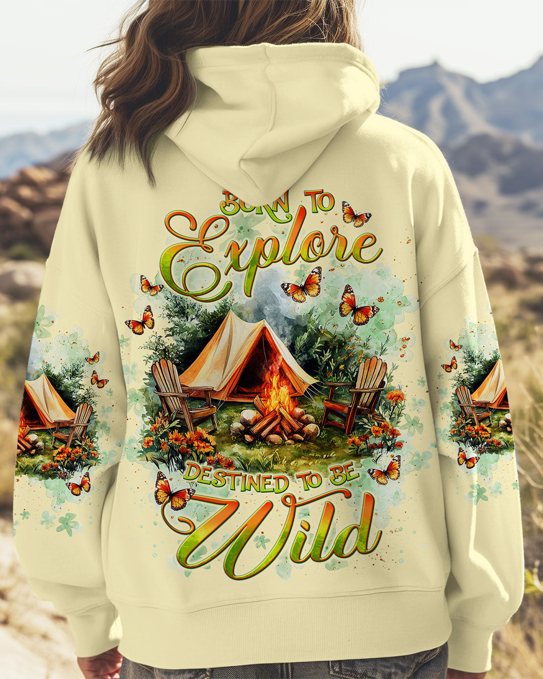 BLISSCORNERS BORN TO EXPLORE DESTINED TO BE WILD ALL OVER PRINT