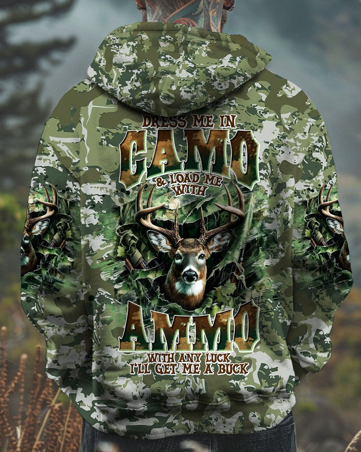 BLISSCORNERS DRESS ME IN CAMO HUNTING ALL OVER PRINT