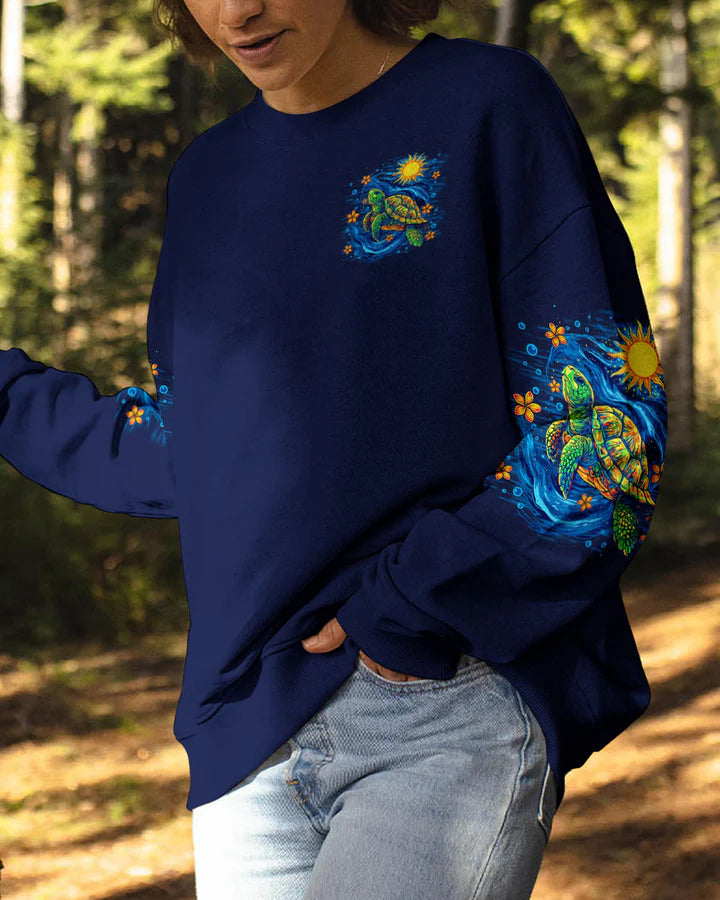 BLISSCORNERS SALTWATER HEALS EVERYTHING TURTLE ALL OVER PRINT 1