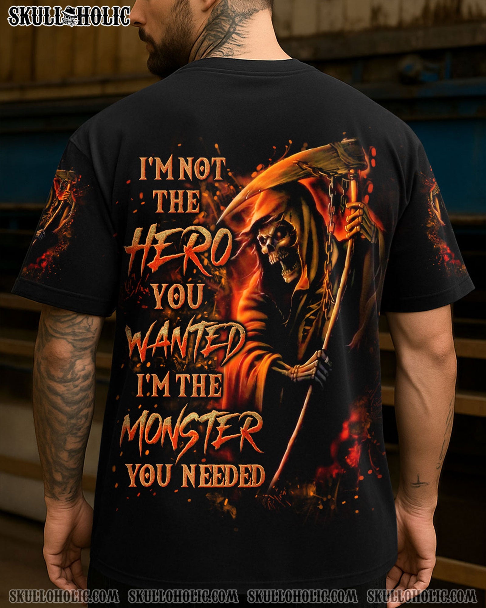 BLISSCORNERS I'M NOT THE HERO YOU WANTED ALL OVER PRINT