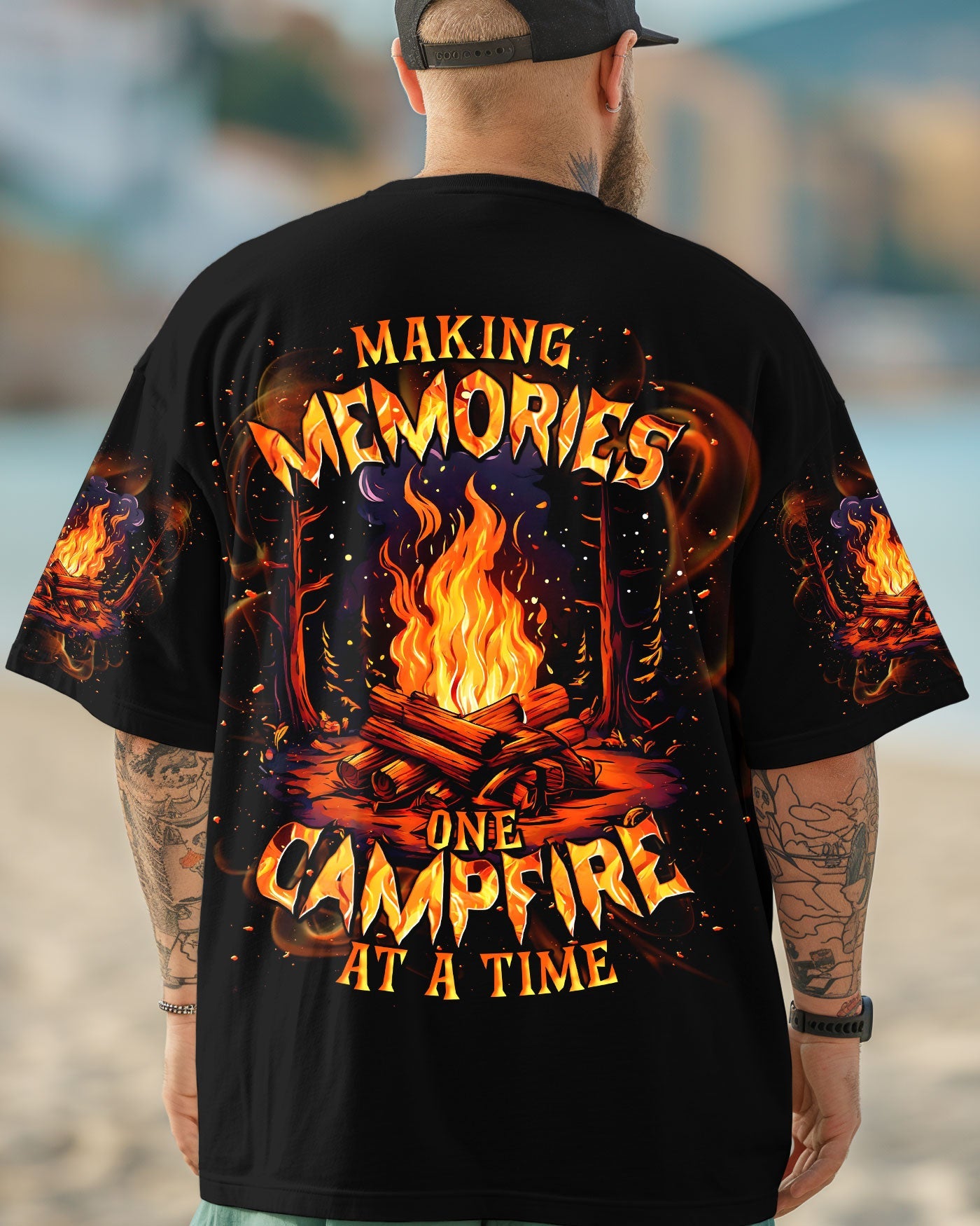 BLISSCORNERS MAKING MEMORIES ONE CAMPFIRE AT A TIME ALL OVER PRINT