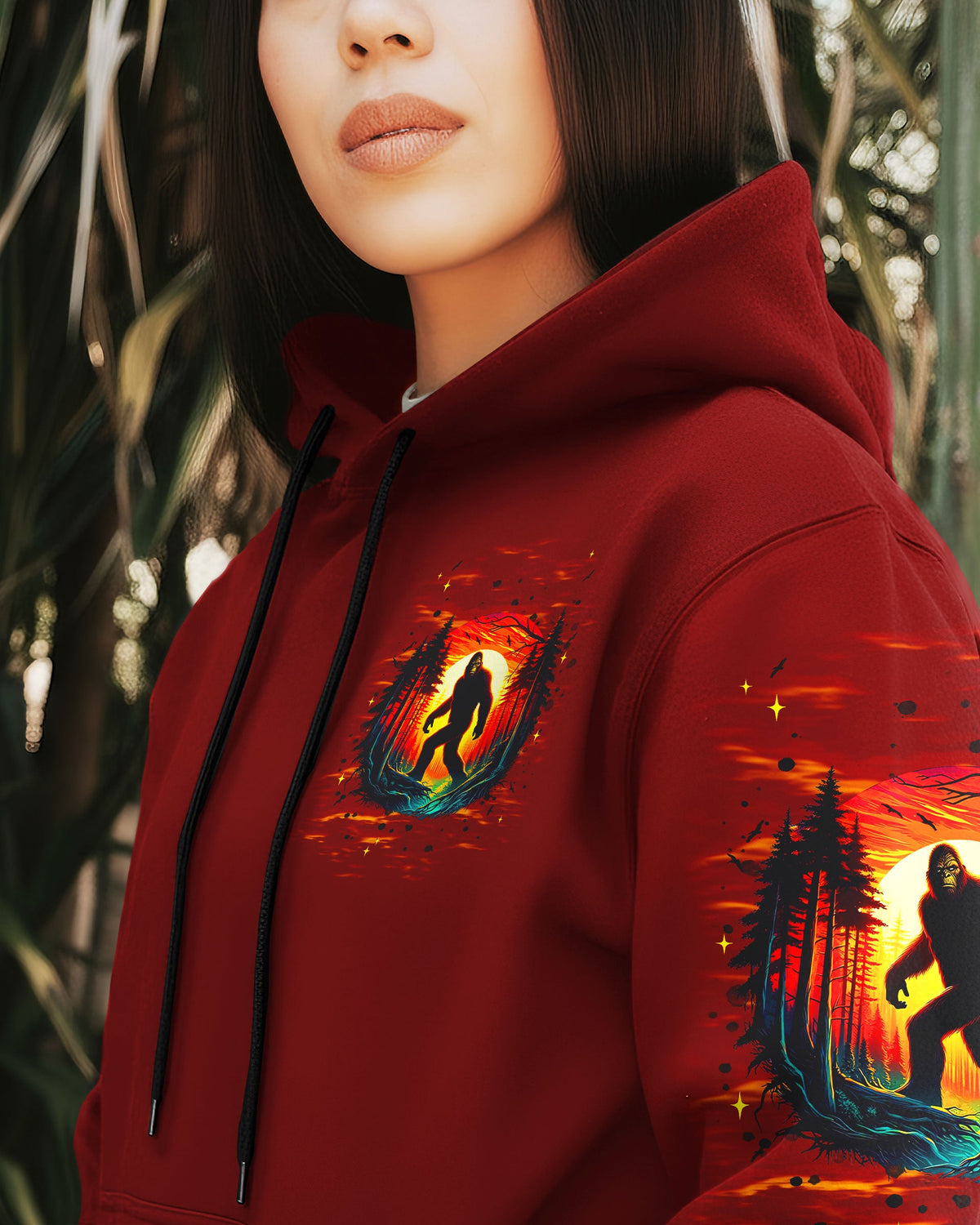 BLISSCORNERS AND INTO THE FOREST I GO BIGFOOT ALL OVER PRINT