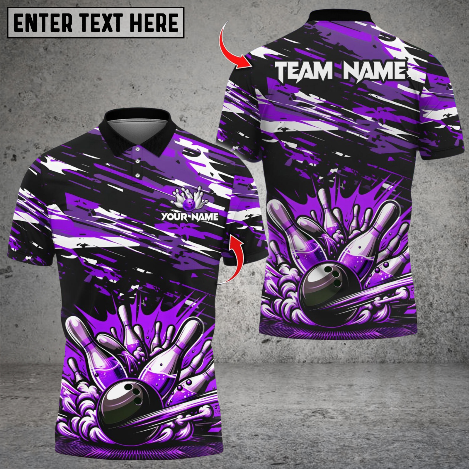 Blisscorners Bowling And Pins Multicolor Customized Name, Team Name 3D Shirts