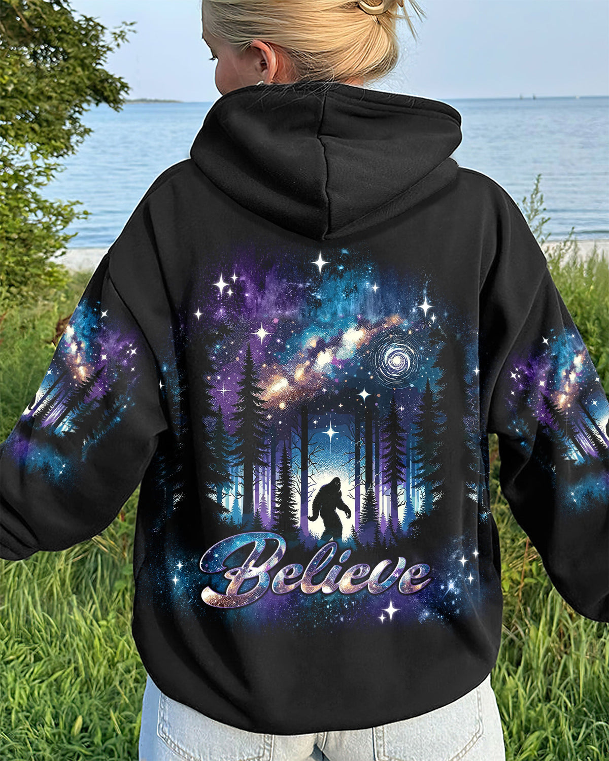 BLISSCORNERS (HOT DEAL) BELIEVE BIGFOOT ALL OVER PRINT