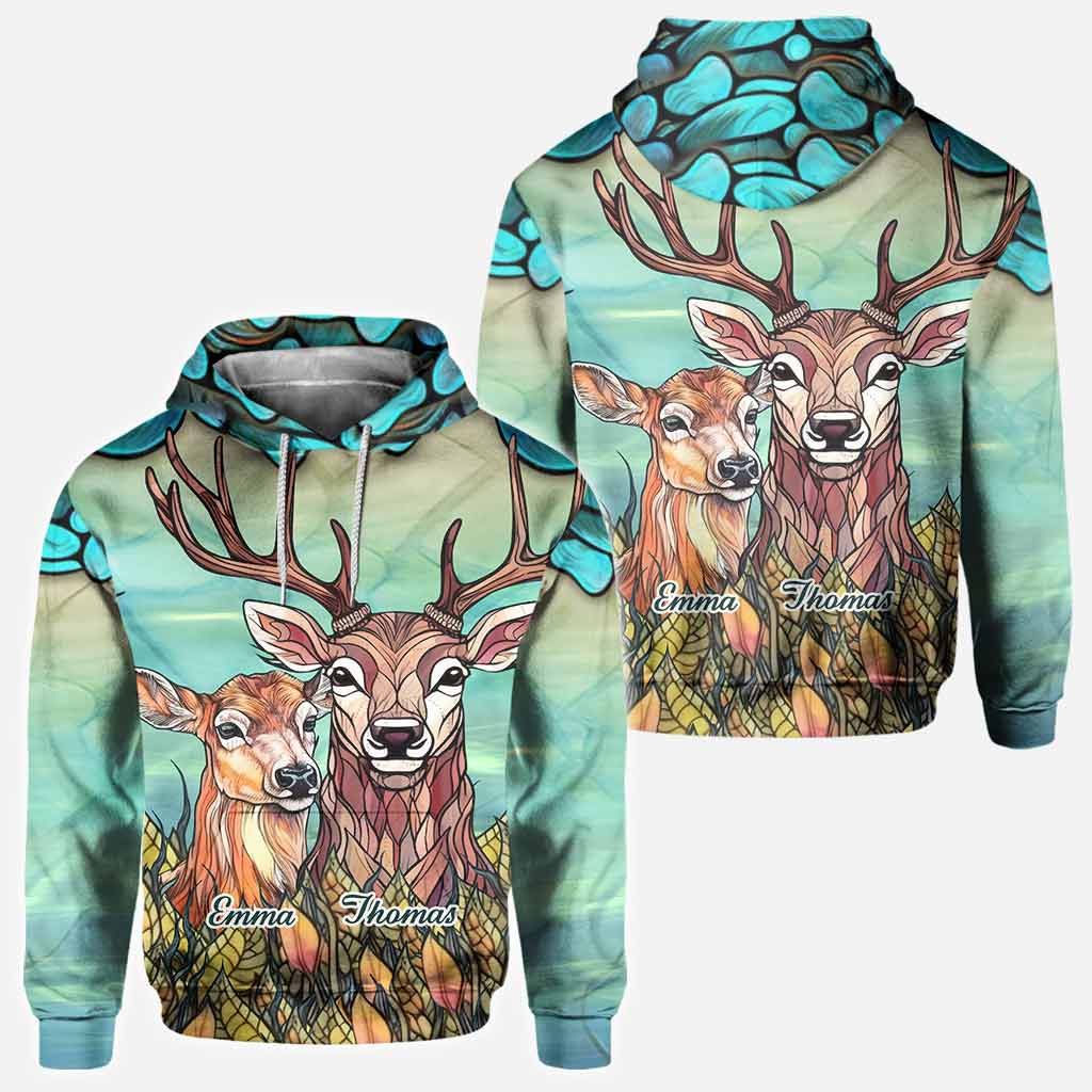 Blisscorners You & Me We Got This, Personalized Hunting All Over Shirt, Personalized 3D Hoodie For Hunting Lover
