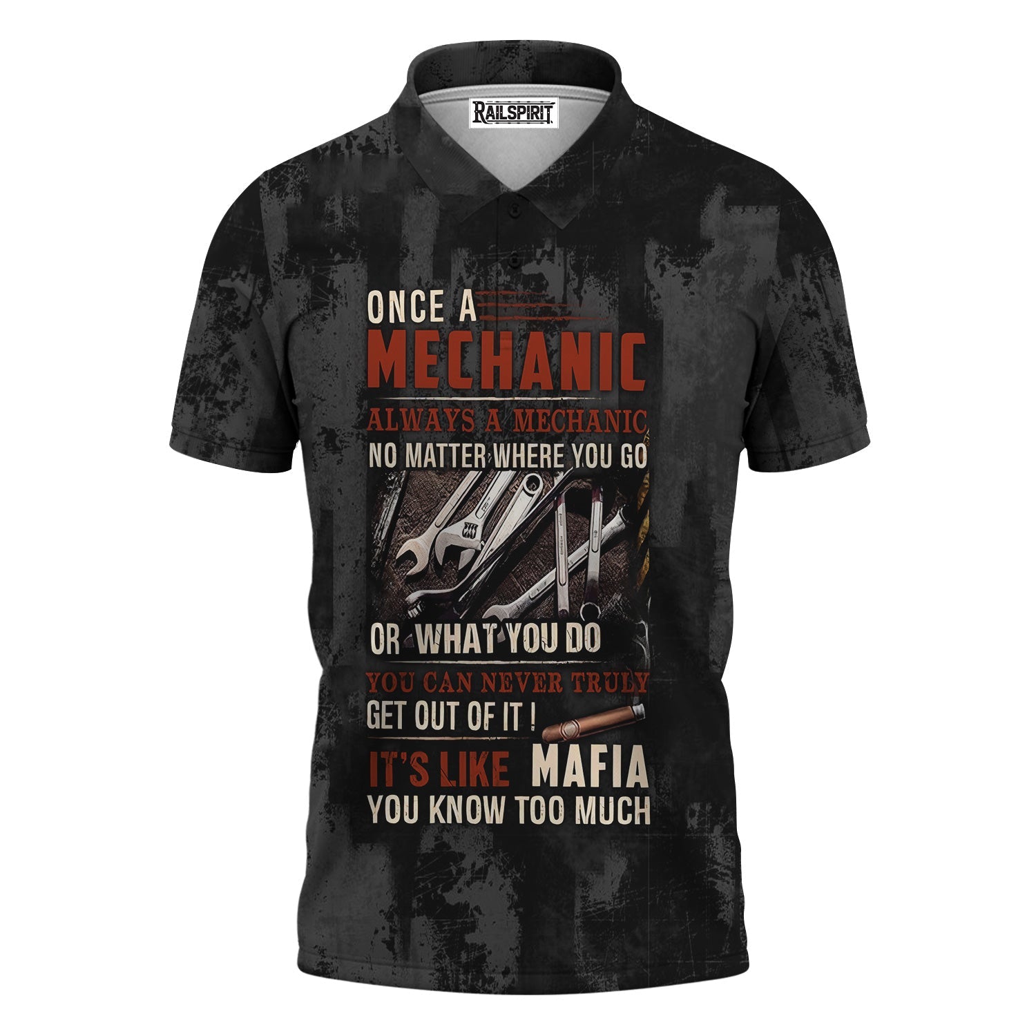 Blisscorners Mechanic Shirt Funny Quote, Once A Mechanic Always A Mechanic, Gift for Mechanic Lovers, Work, Garage, Car Enthusiasts, Automotive Shirt
