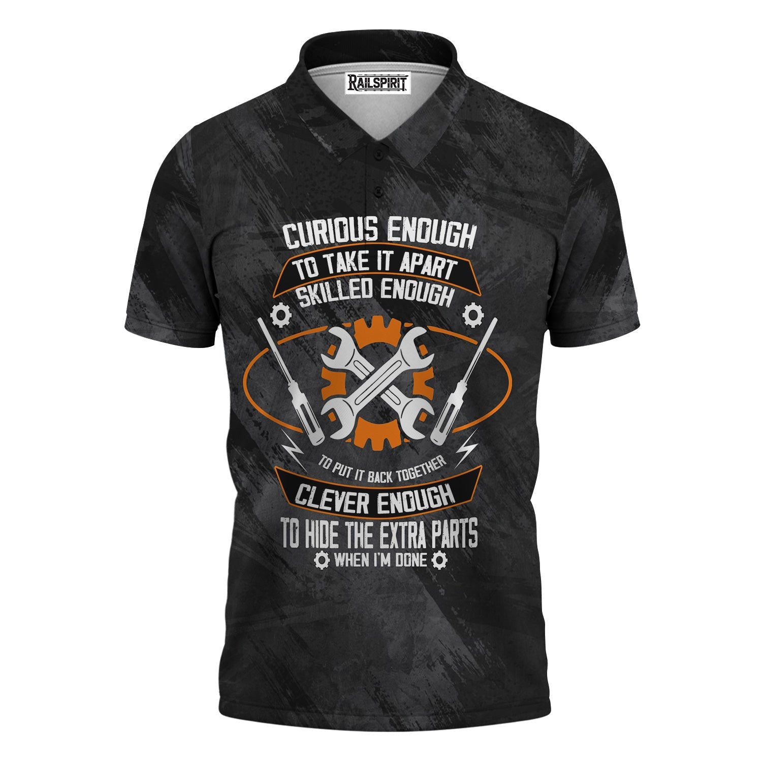 Blisscorners Funny Mechanic Shirt, Curious Enough to Take It Apart, Skilled to Rebuild & Clever to Hide Extra Parts, Perfect Gift for Engineers