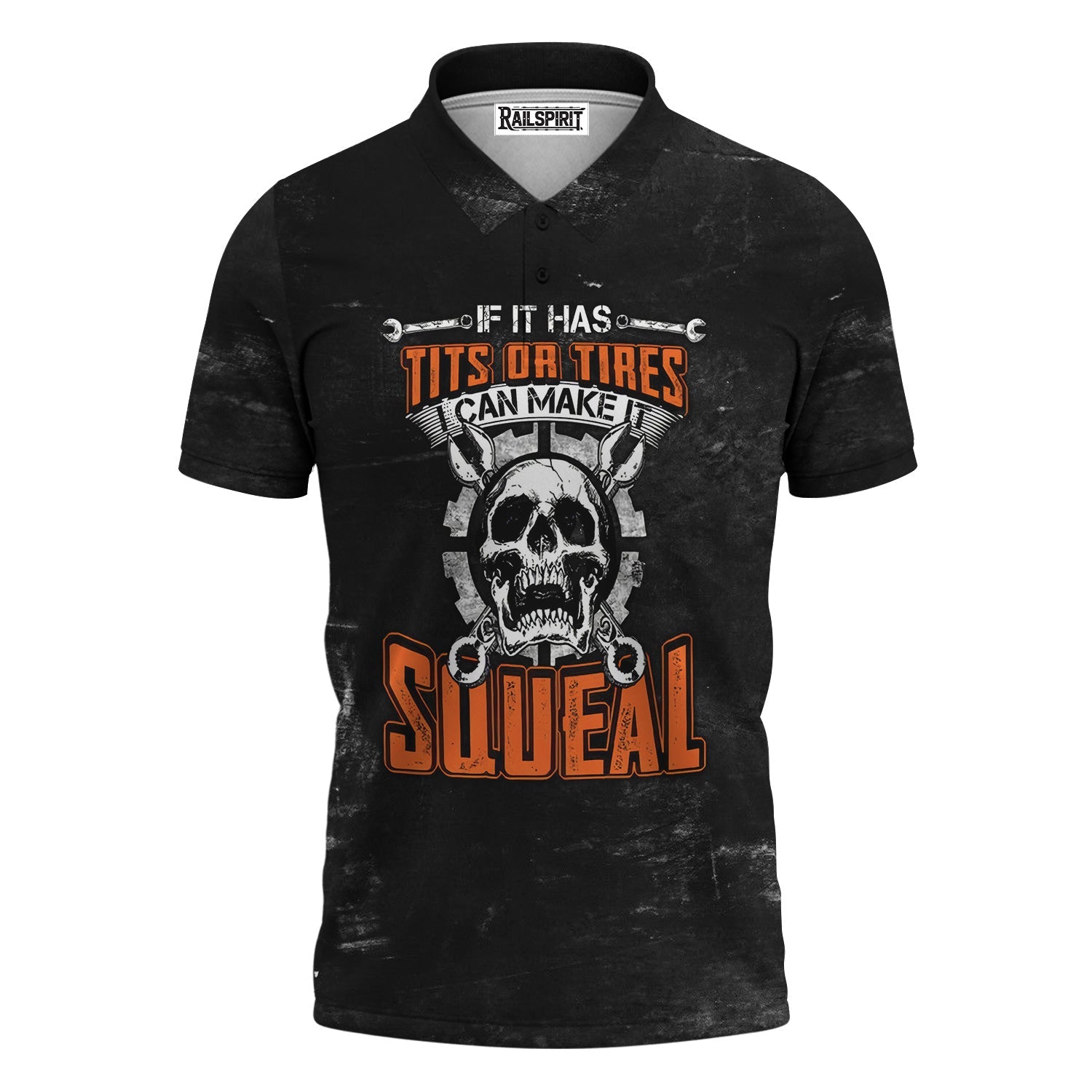 Blisscorners Humor Mechanic Shirt, If It Has Tits or Tires It Can Make You Squeal Shirt, Perfect Gift for Mechanics & Car Guys