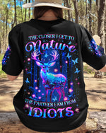 BLISSCORNERS THE CLOSER I GET TO NATURE DEER ALL OVER PRINT