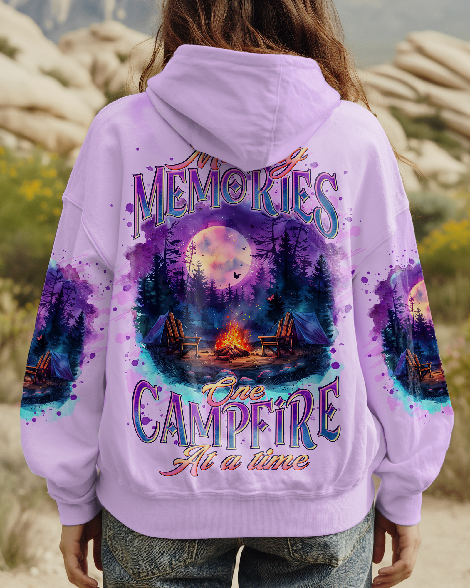 BLISSCORNERS MAKING MEMORIES ONE CAMPFIRE AT A TIME ALL OVER PRINT