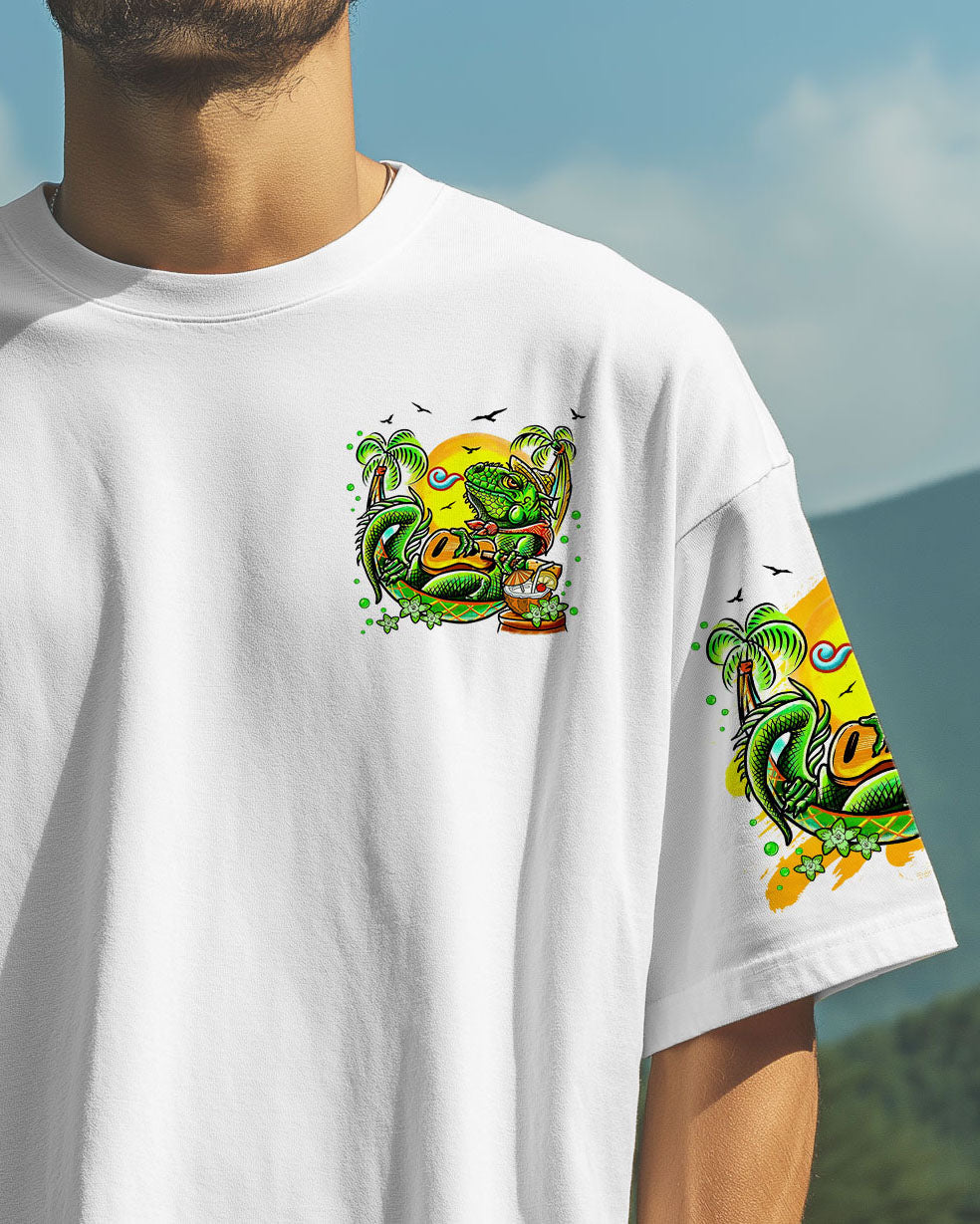 BLISSCORNERS IT'S 5 O'CLOCK SOMEWHERE IGUANA ALL OVER PRINT