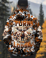 BLISSCORNERS TURN 'EM LOOSE HUNTING DEER FOXHOUND DOG ALL OVER PRINT