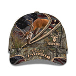 Blisscorners Deer Hunting American Personalized Cap