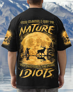 BLISSCORNERS THE CLOSER I GET TO NATURE HUNTING DEER ALL OVER PRINT