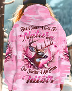 BLISSCORNERS THE CLOSER I GET TO NATURE DEER ALL OVER PRINT