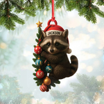 Blisscorners Personalized Raccoon Acrylic Christmas Ornament - Cute Holiday Gift - Perfect Gift for Kids & Animal Lovers LM0411