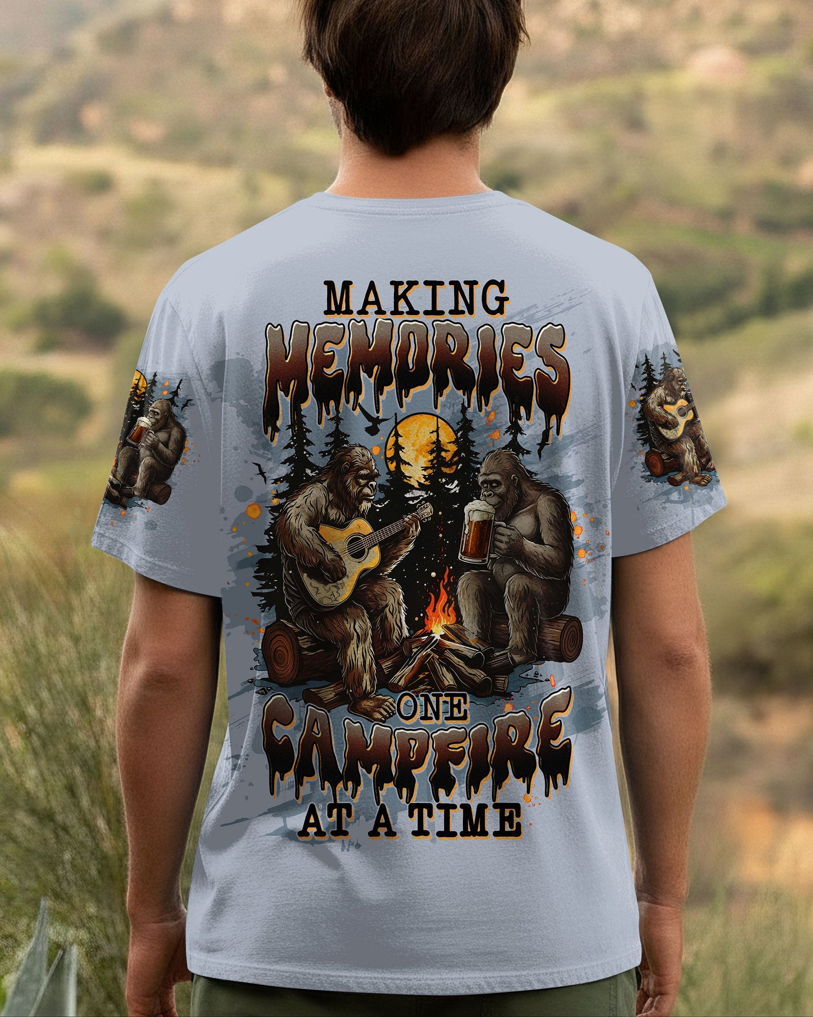 BLISSCORNERS MAKING MEMORIES ONE CAMPFIRE AT A TIME BIGFOOT ALL OVER PRINT