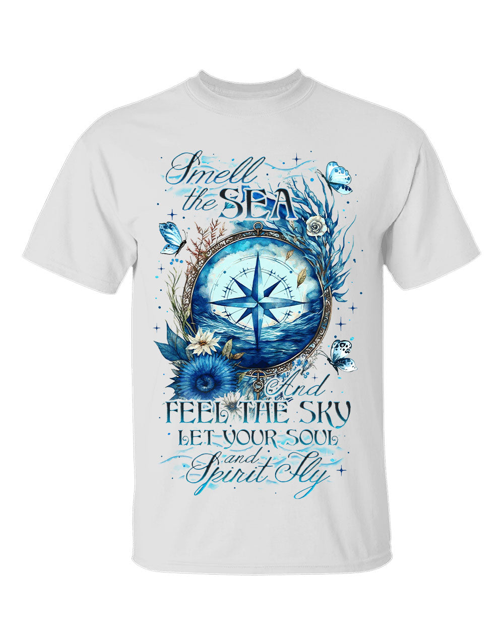 BLISSCORNERS SMELL THE SEA AND FEEL THE SKY COTTON SHIRT