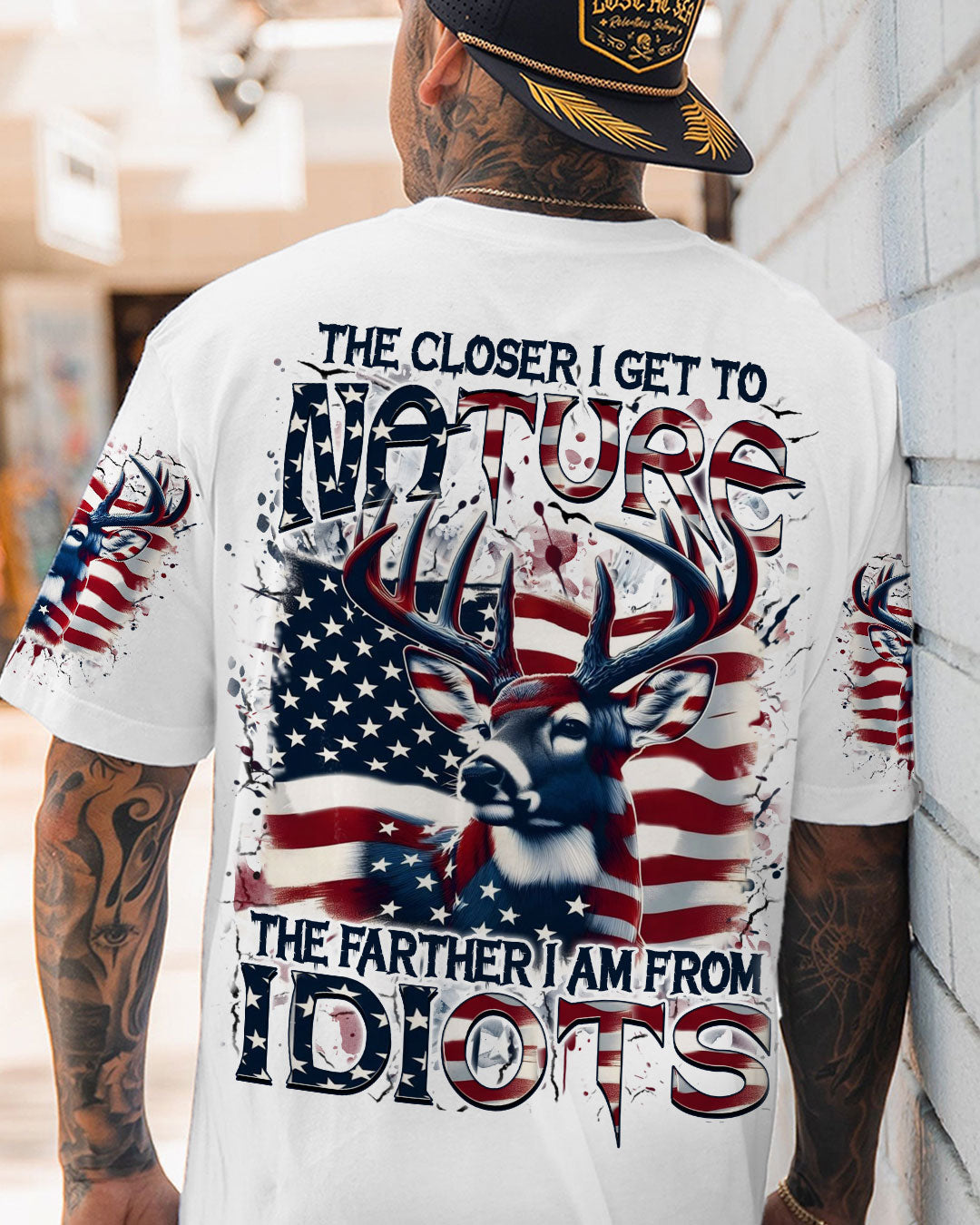 BLISSCORNERS THE CLOSER I GET TO NATURE DEER ALL OVER PRINT