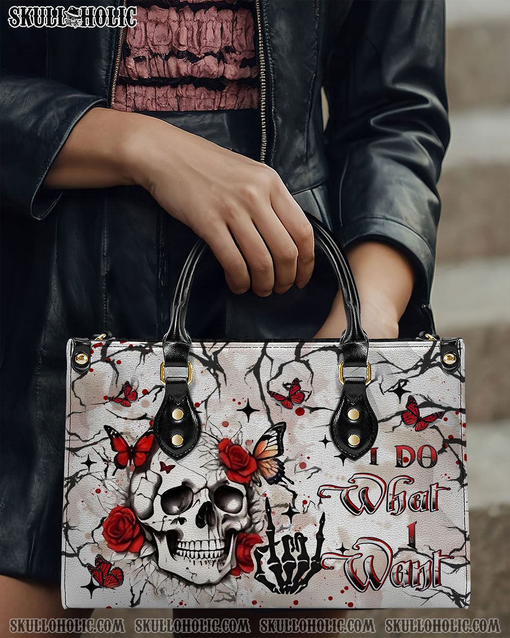 BLISSCORNERS I DO WHAT I WANT LEATHER HANDBAG
