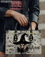 BLISSCORNERS A WEE BIT WICKED HALLOWEEN LEATHER HANDBAG