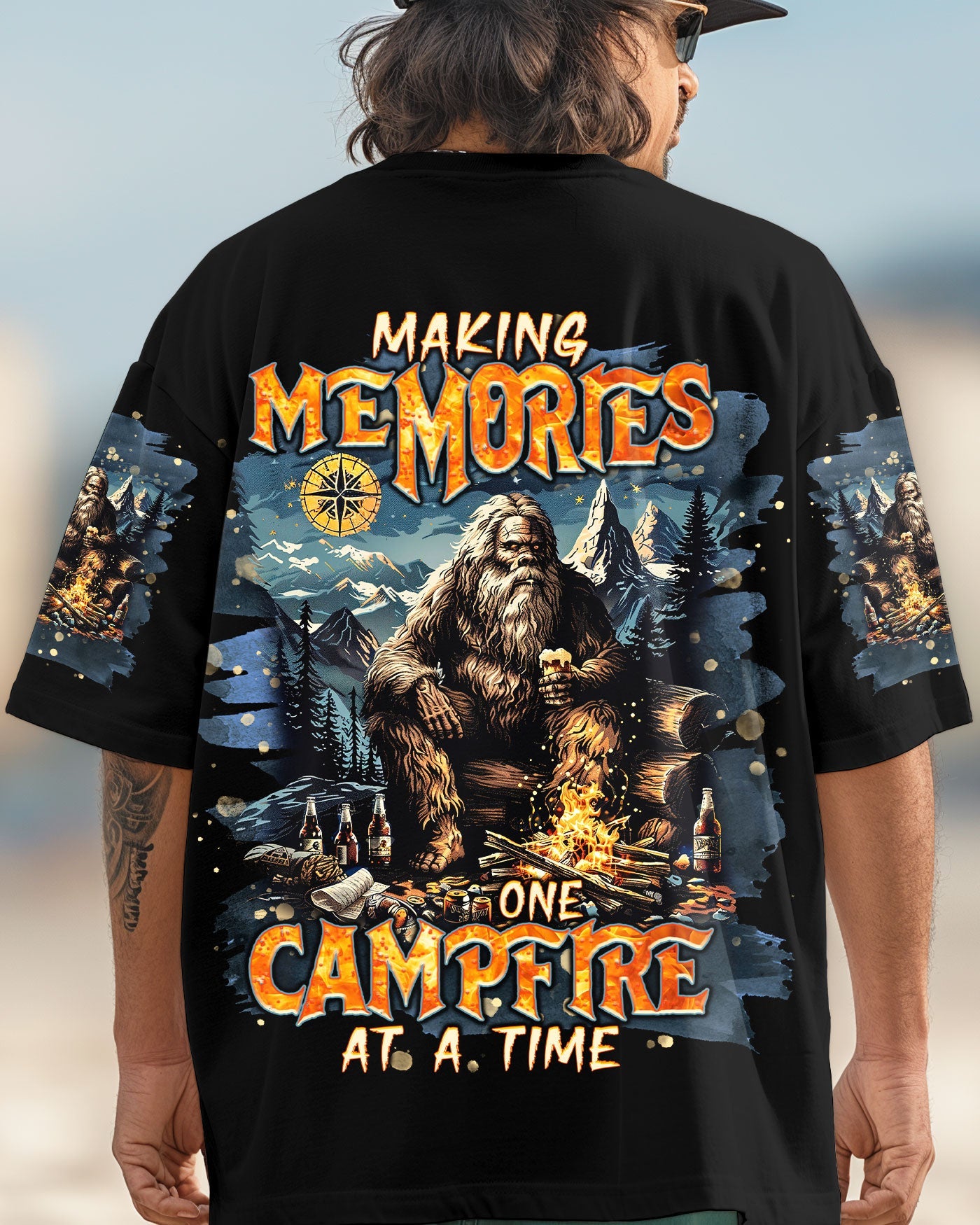 BLISSCORNERS MAKING MEMORIES ONE CAMPFIRE AT A TIME BIGFOOT ALL OVER PRINT