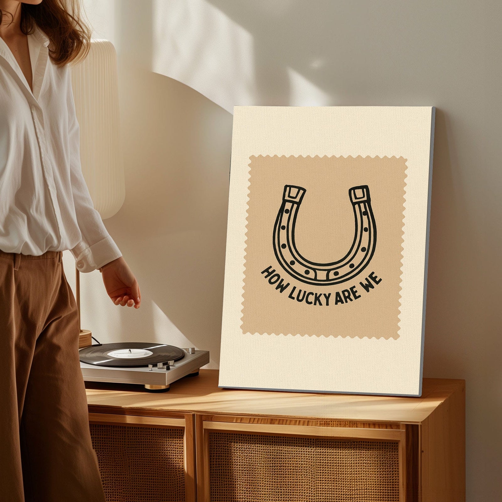 Blisscorners Horse shoe Wall Art Decor for Living Room LM2611