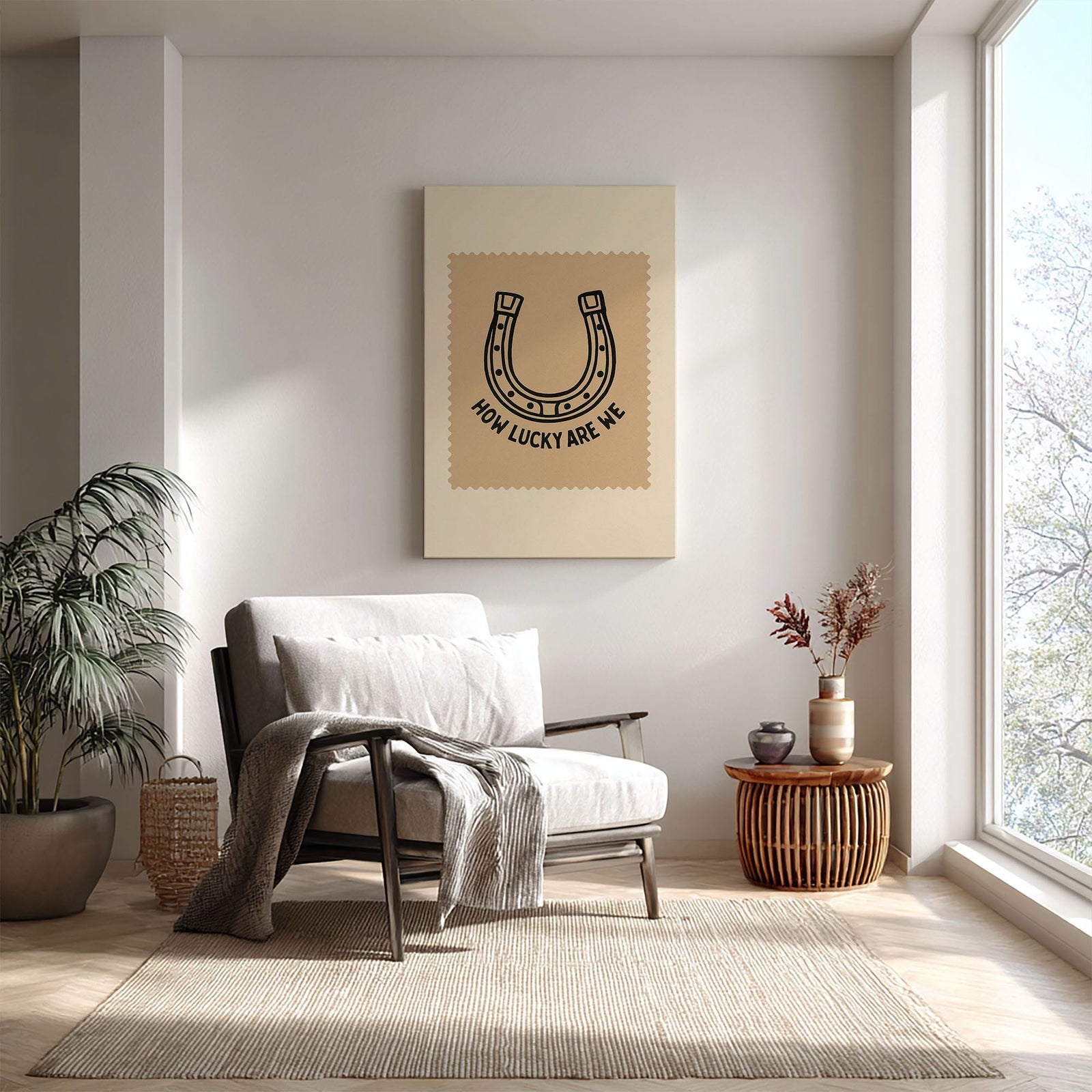 Blisscorners Horse shoe Wall Art Decor for Living Room LM2611