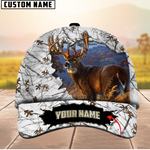 Blisscorners Premium Unique Collab Deer Hunting Camouflage Pattern Multicolor Personalized Name 3D Cap