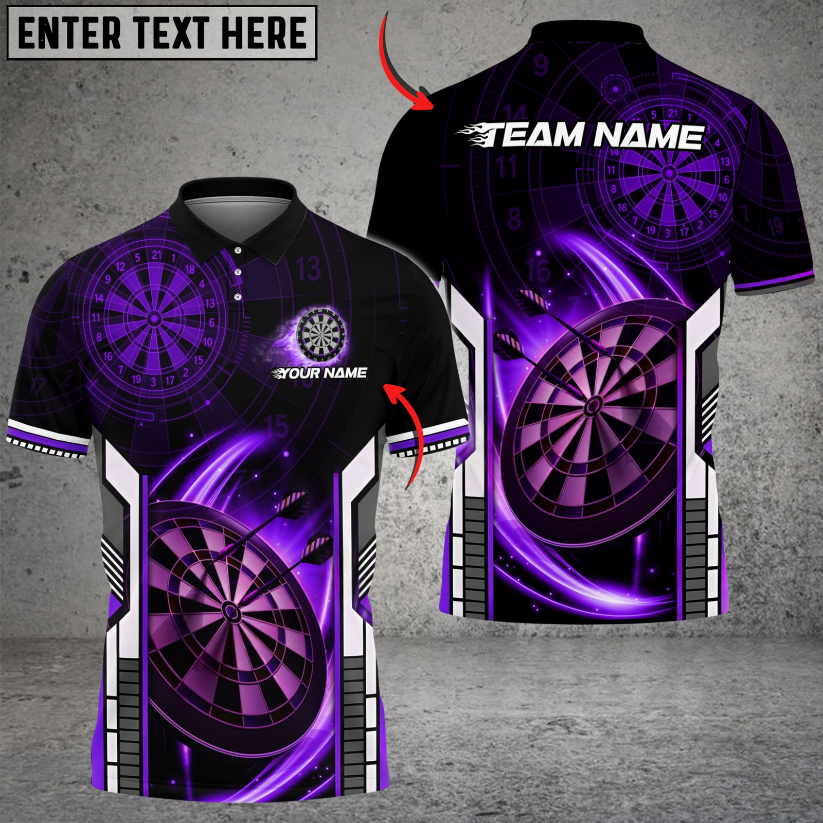 Blisscorners Darts Future Mechanic Multicolor Customized Name, Team Name 3D Shirts