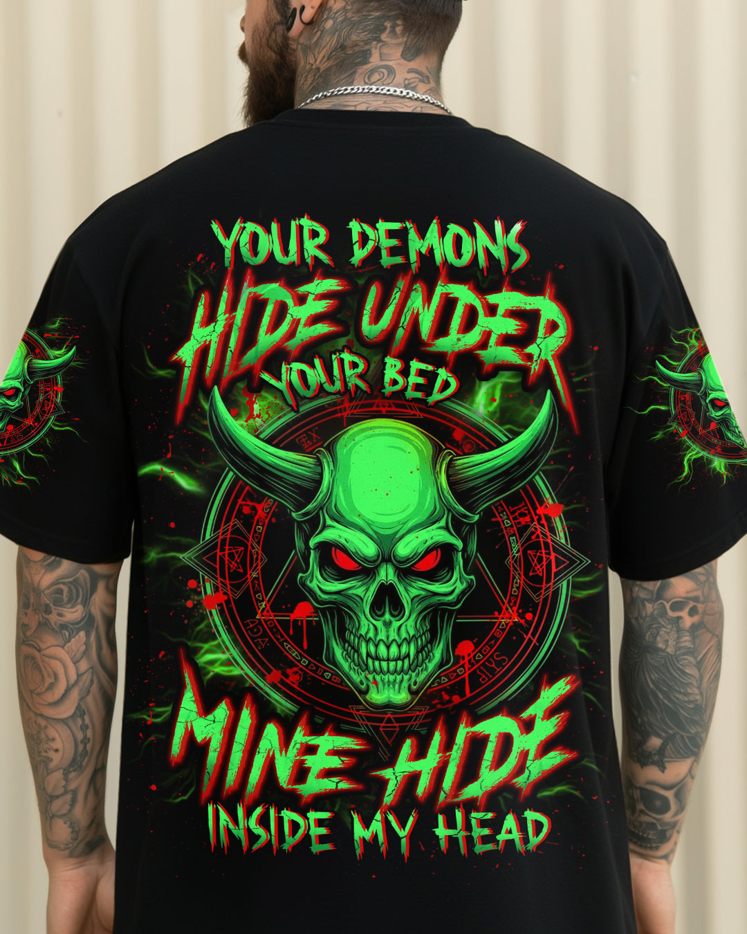 BLISSCORNERS YOUR DEMONS HIDE UNDER YOUR BED ALL OVER PRINT