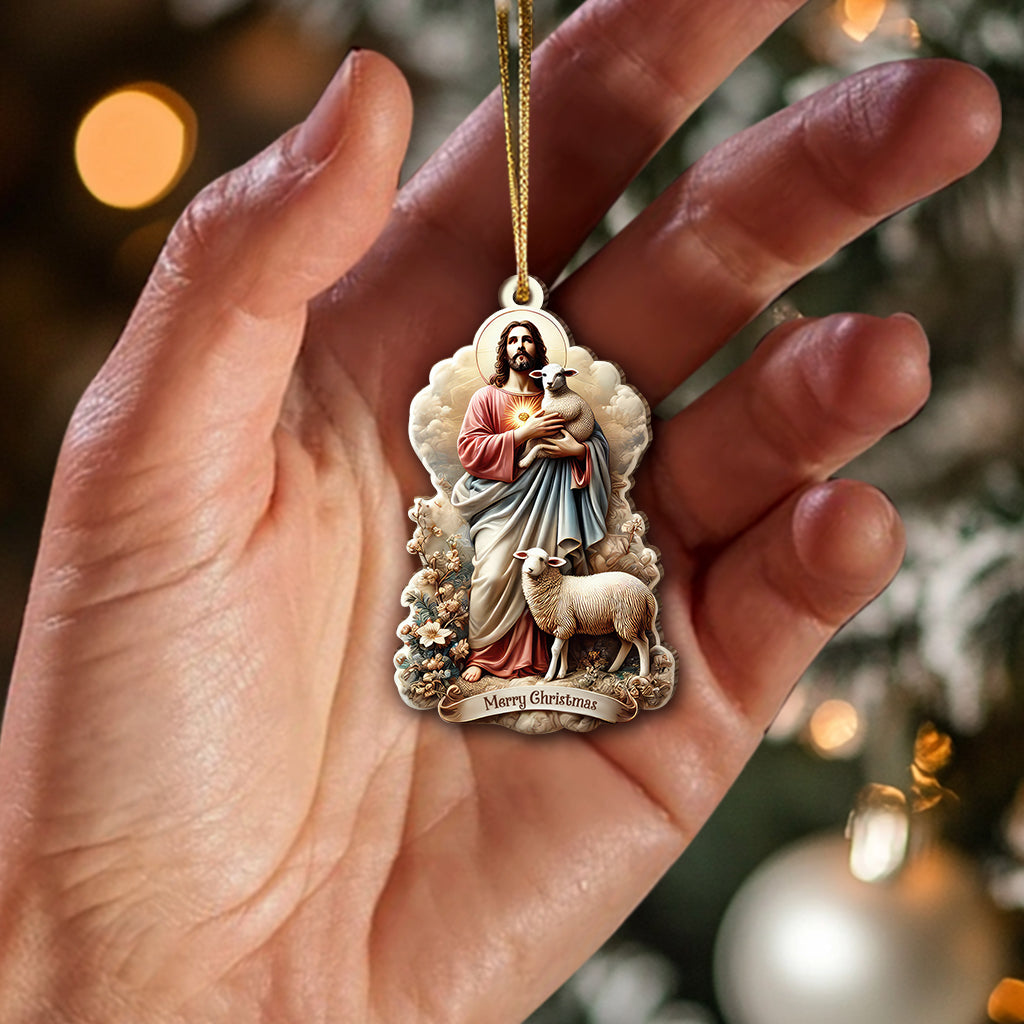 Blisscorners Custom Name Merry Christmas Ornament, Christmas Decoration Gift2D Flat LM2111