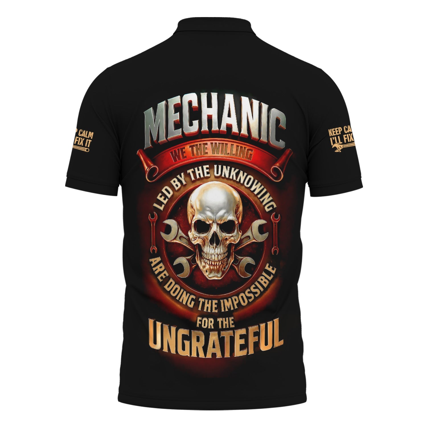 Blisscorners Personalized T-Shirt We The Willing Led By The Unknowing Are Doing The Impossible For The Ungrateful Shirt For Mechanics