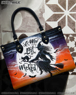 BLISSCORNERS A WEE BIT WICKED HALLOWEEN LEATHER HANDBAG