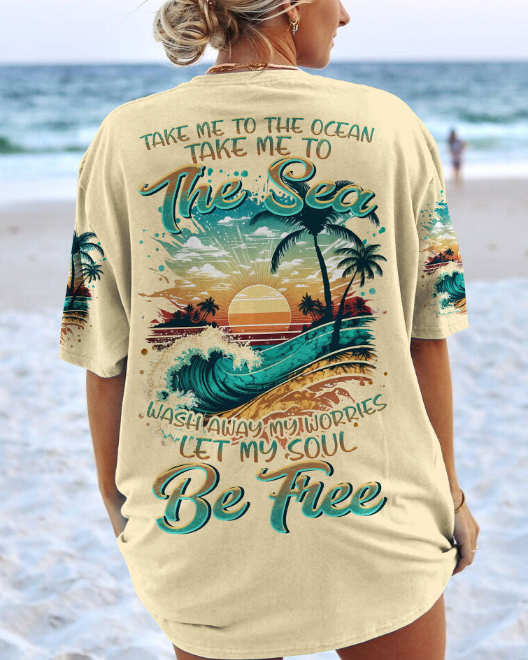BLISSCORNERS TAKE ME TO THE OCEAN RETRO ALL OVER PRINT