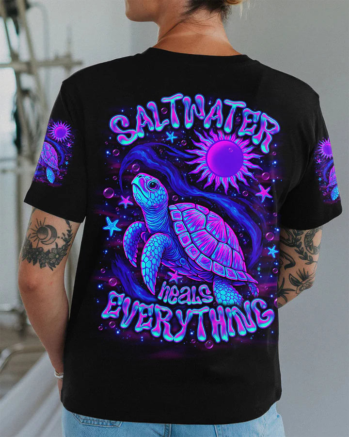BLISSCORNERS SALTWATER HEALS EVERYTHING TURTLE ALL OVER PRINT 2